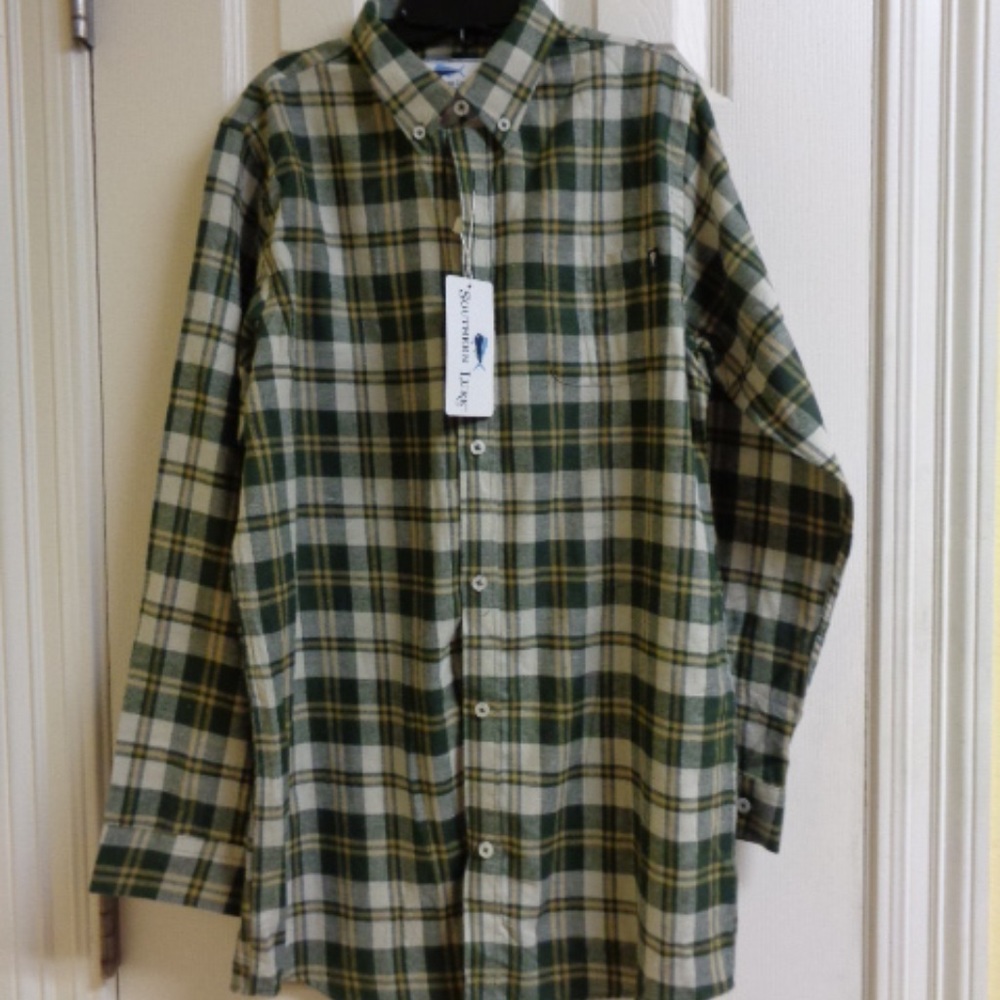 Southern Lure Plaid Button Down Shirt